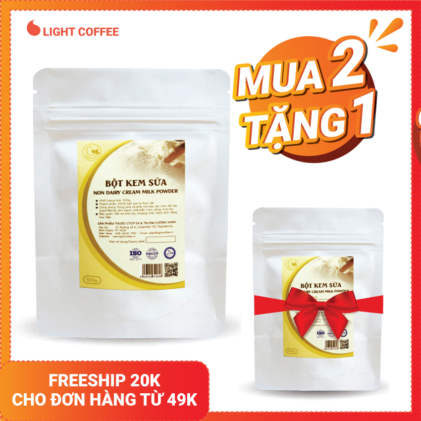 Bột kem sữa pha cà phê GreenD Food 100G