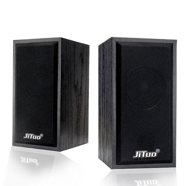 Loa JT-2801 vỏ gỗ chân cắm USB