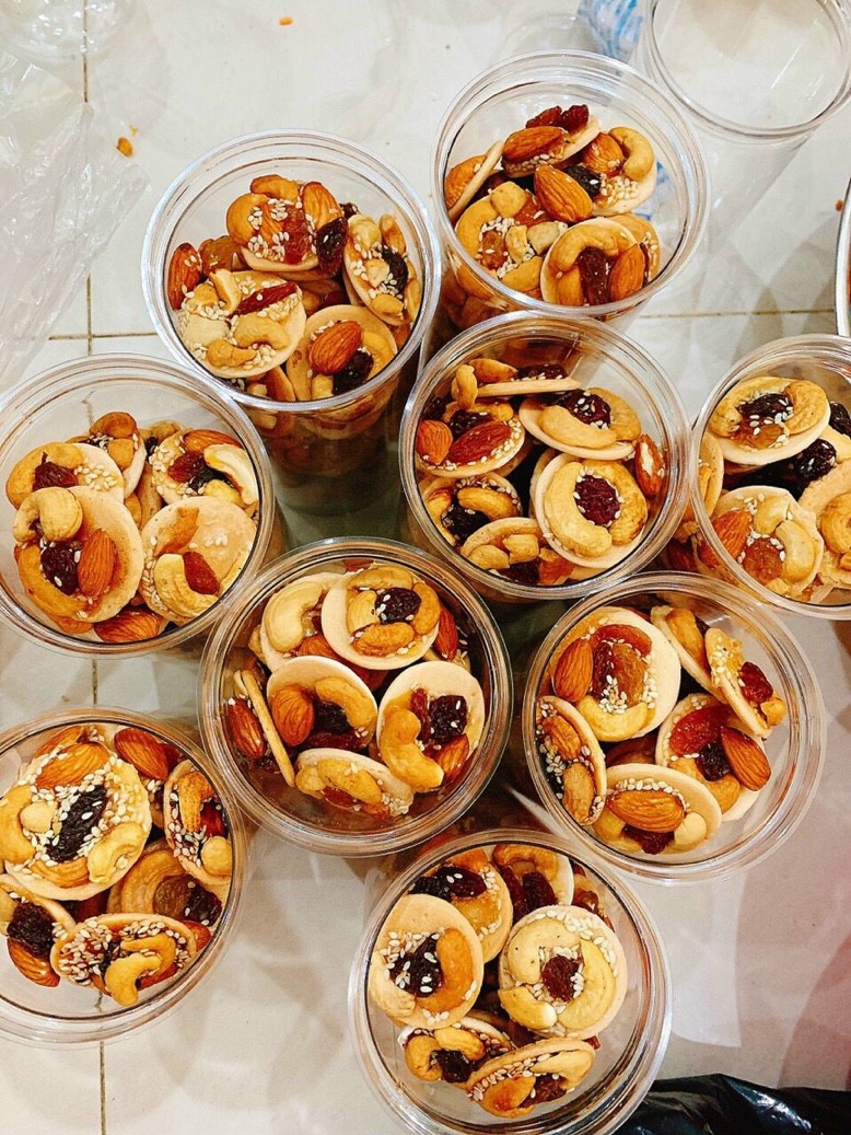 Bánh đồng tiền mix hạt 420g