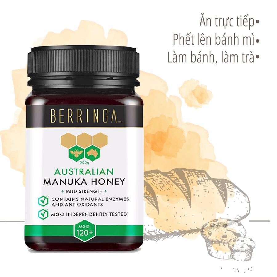 Mật ong Manuka BERRINGA MGO 120+ 500g