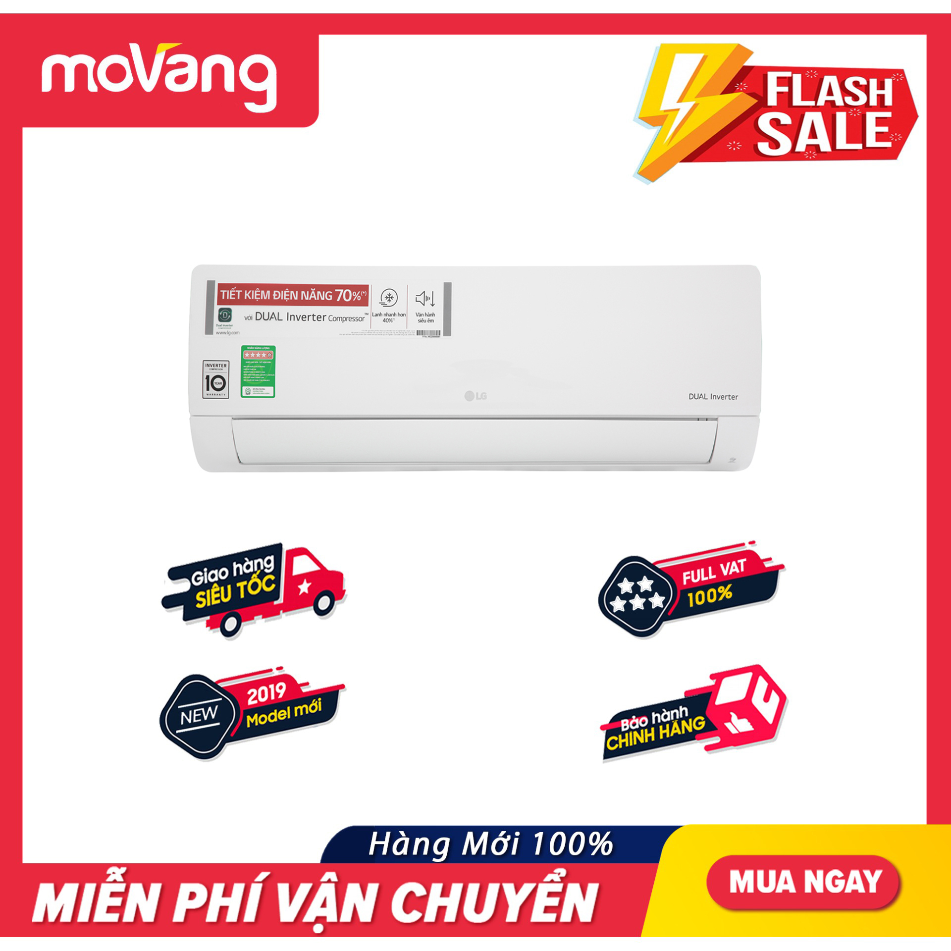 Máy lạnh/điều hòa LG Inverter 1 HP V10ENH