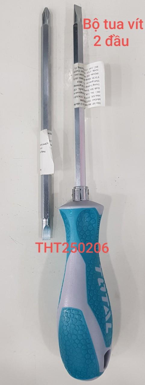 Bộ tua vít 2 đầu 160mm Total THT250206