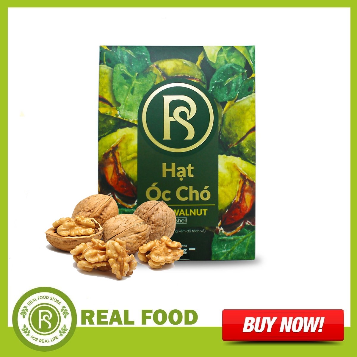 Hạt Óc Chó REAL FOOD STORE hộp 400g