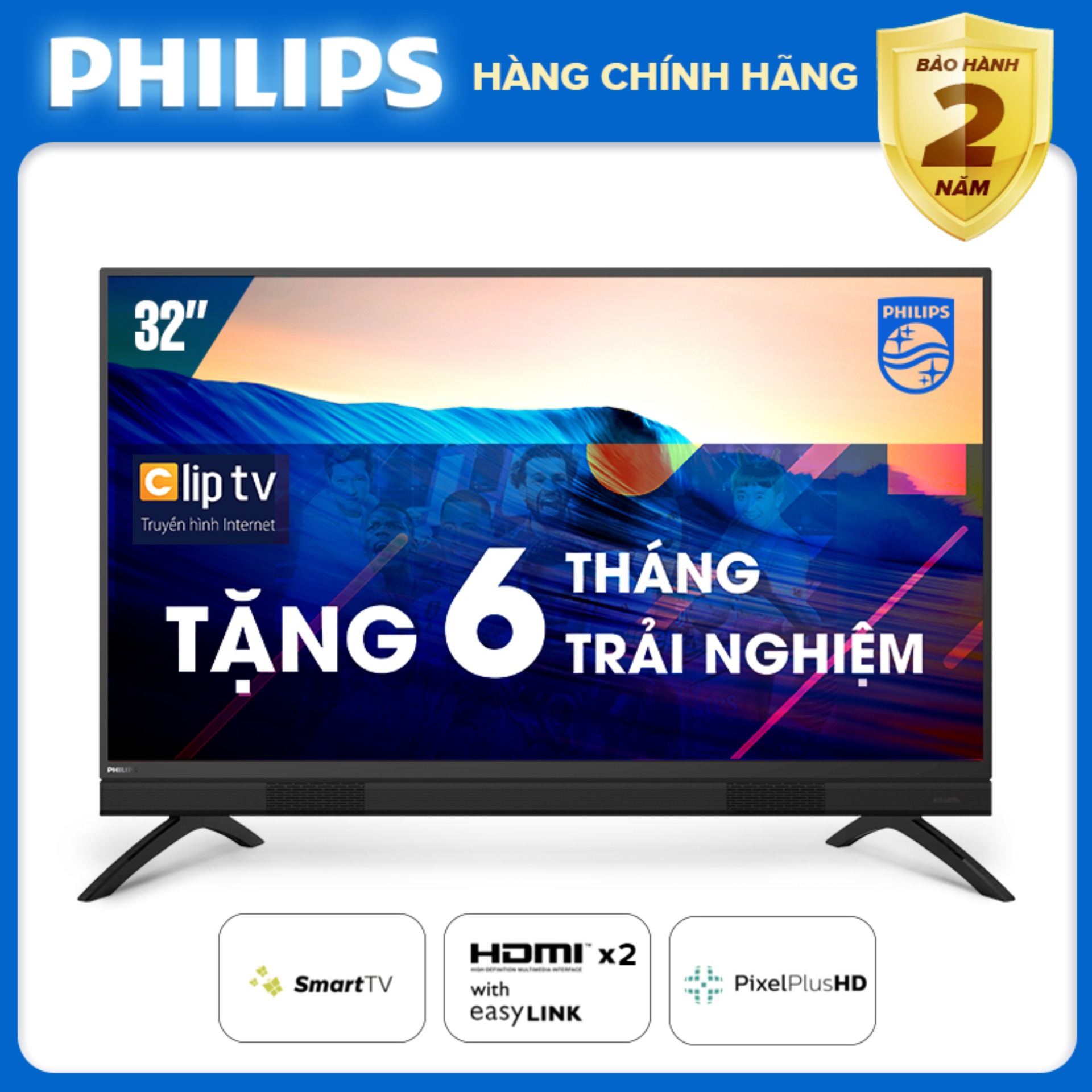 Tivi Philips Smart HD 32PHT5883 32 inch