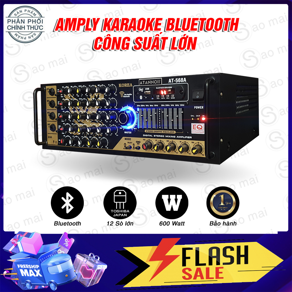 Amply USB Bluetooth ATANNOII AT-568A