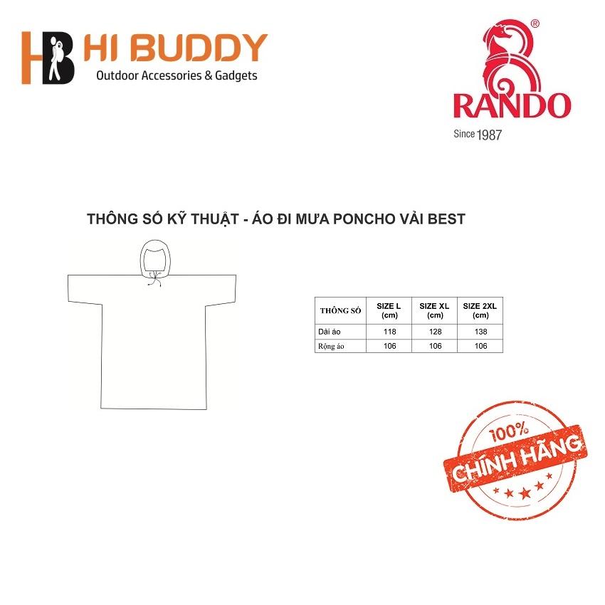 ÁO MƯA RANDO PONCHO VẢI BEST APNS-22