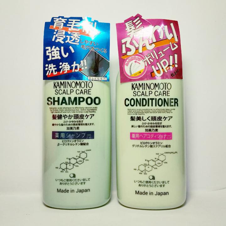 Bộ dầu gội xả kích thích mọc tóc Kaminomoto Medicated Shampoo 300ml