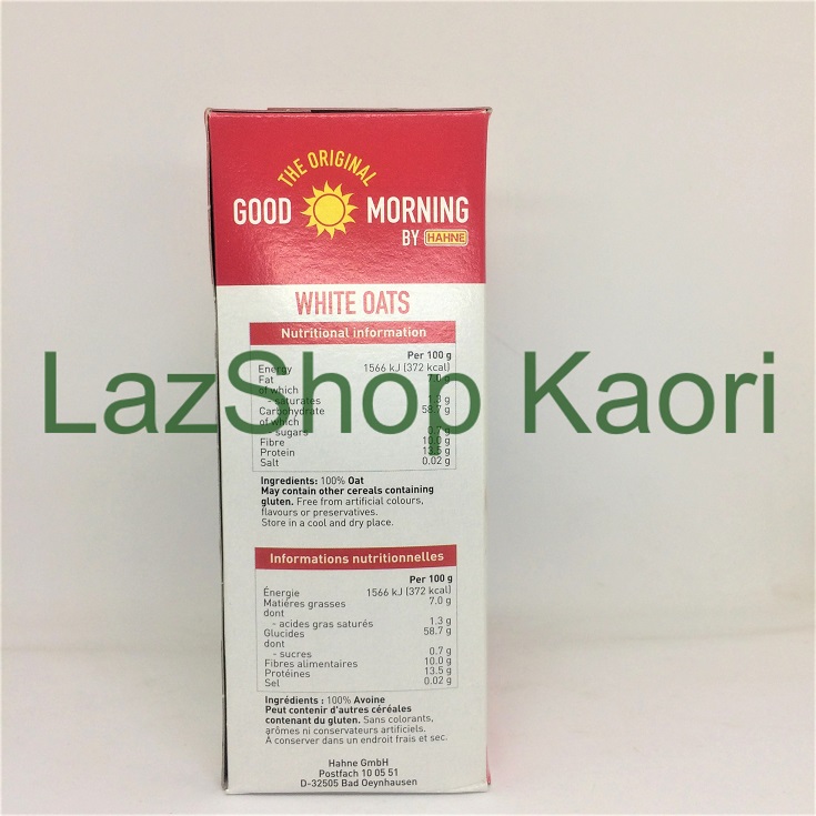 Ngũ cốc Hahne White Oats yến mạch