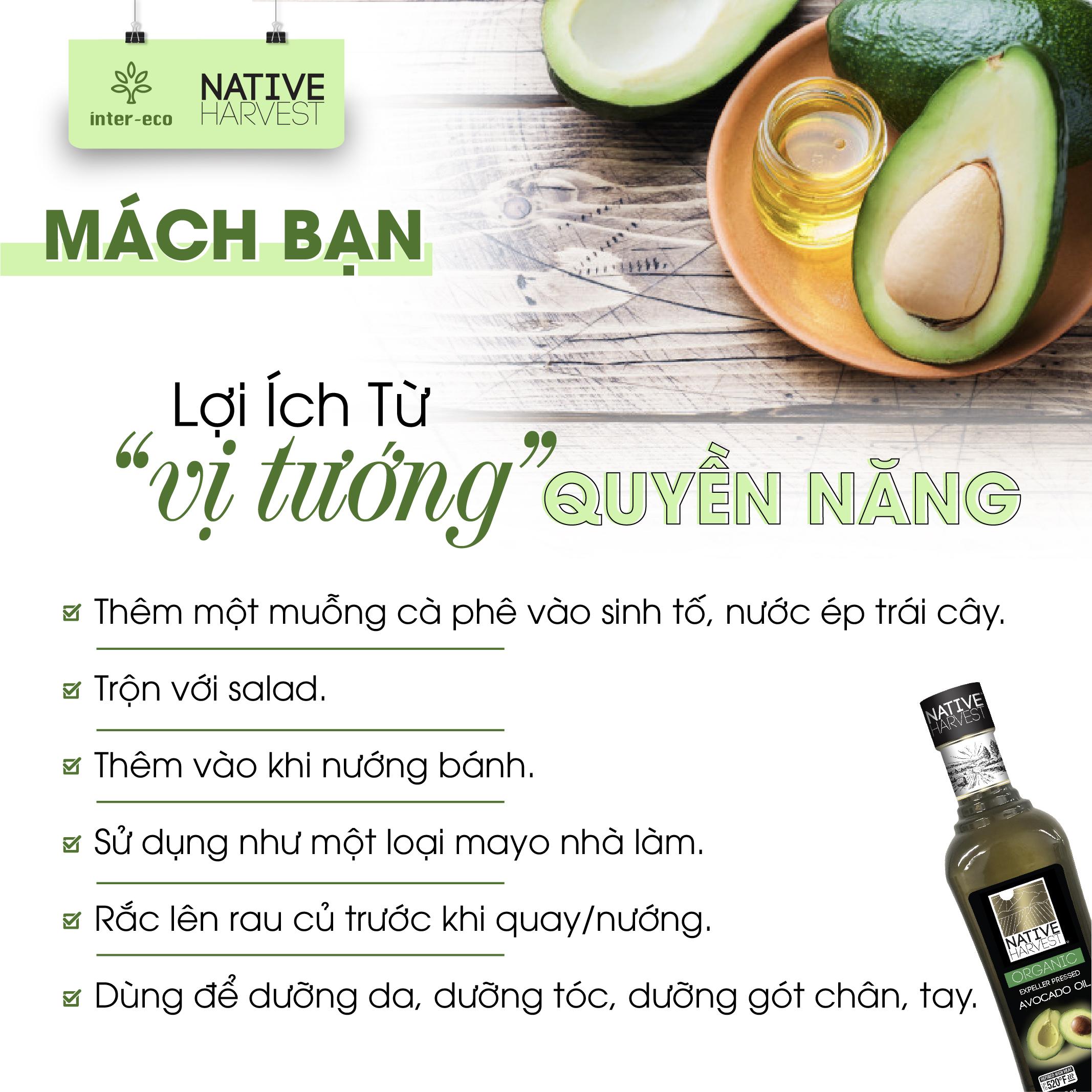 Dầu Quả Bơ Native Harvest