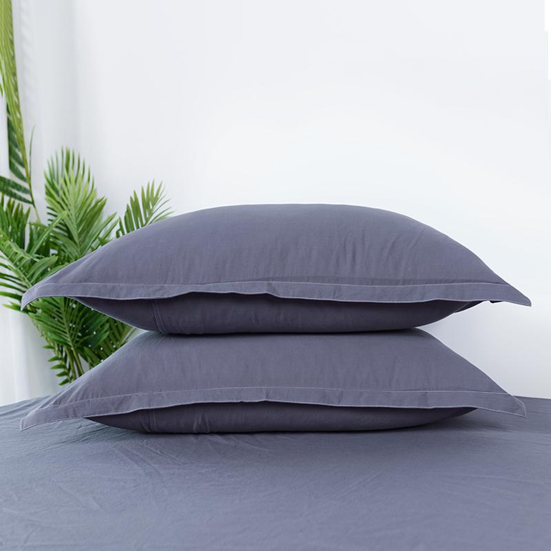 Bông Giặt Nước Vỏ Gối Cặp 100% Cotton 48X74 Cm Nổi Danh Trên Mạng Sinh Viên Duy Nhất Hai Người 100% Cotton Dày Nữ Mùa Đông Màu Hồng