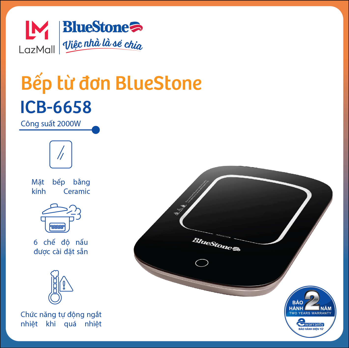 Bếp từ BlueStone ICB6658 (ICB-6658)