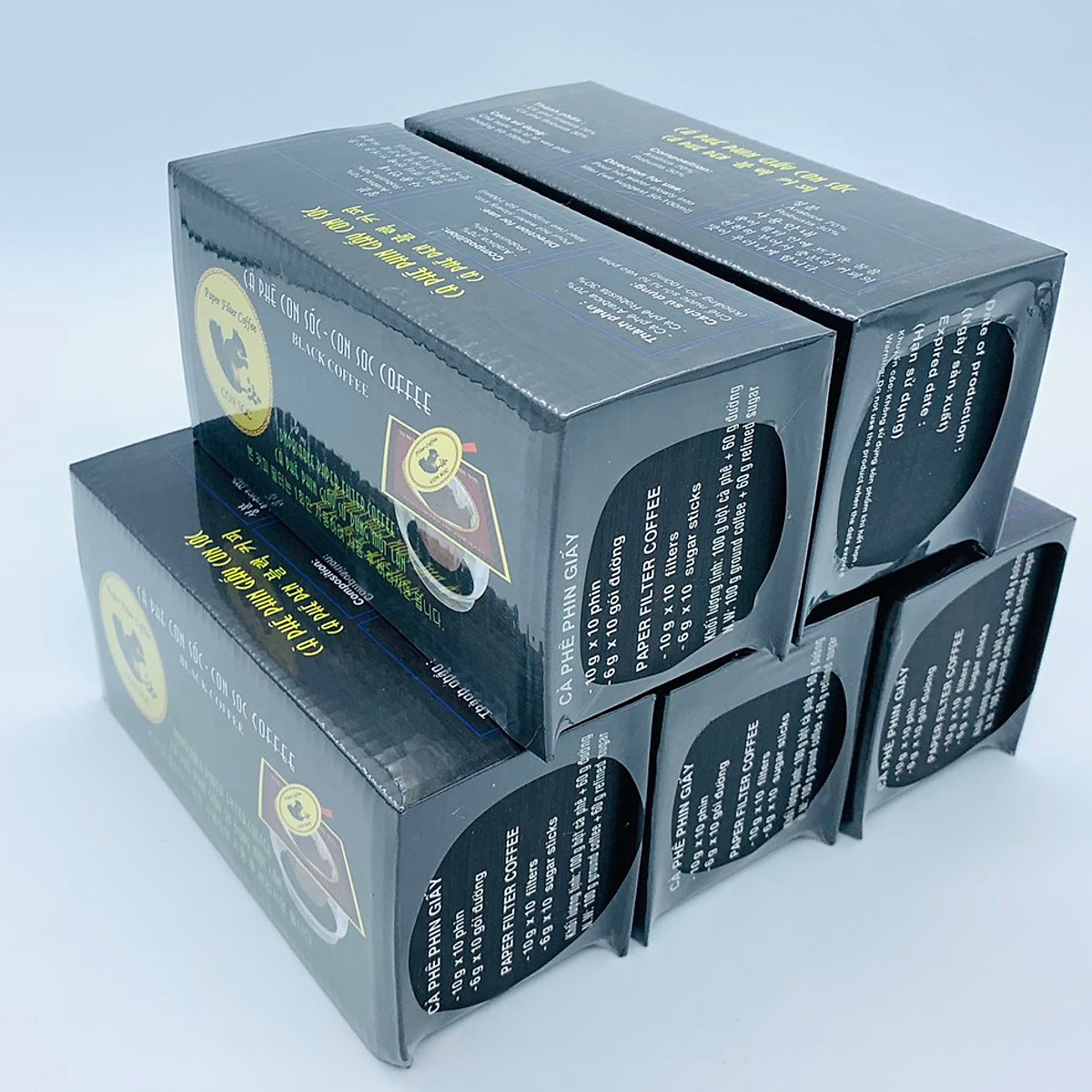 Cà phê Con Sóc Đen combo 5 hộp