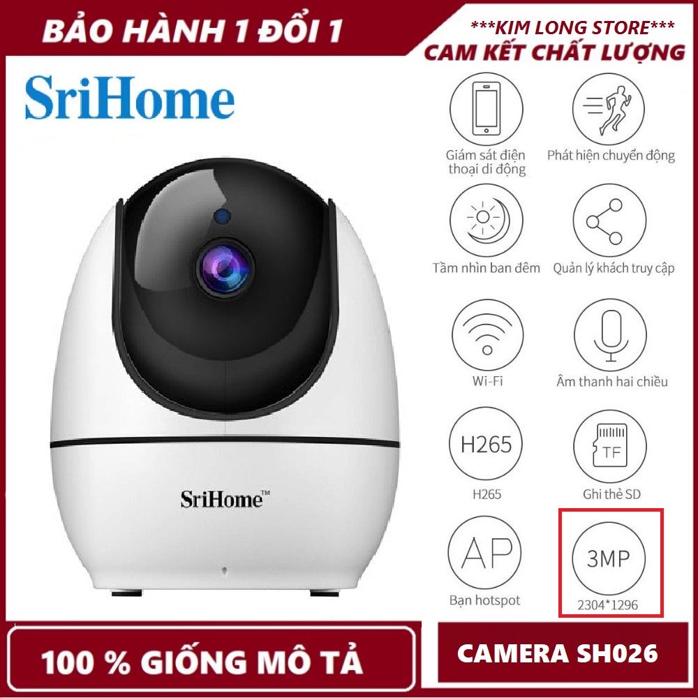 Camera Wifi Srihome SH026