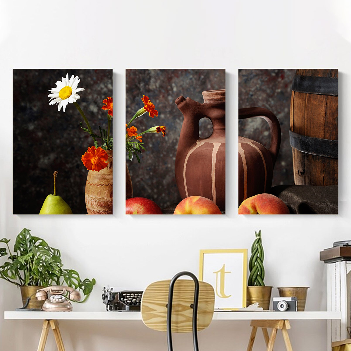 Bộ 3 Tranh Canvas Hoa Quả