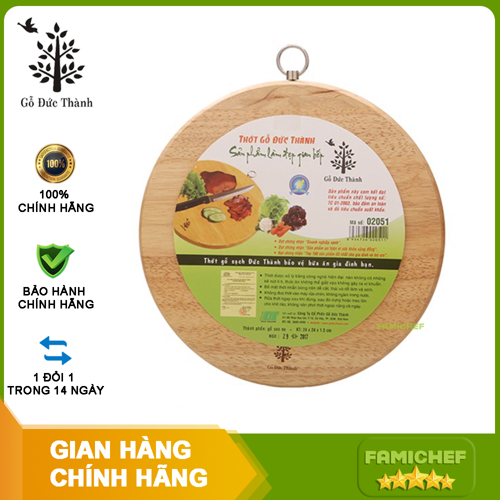 Thớt tròn Gỗ Đức Thành 02051