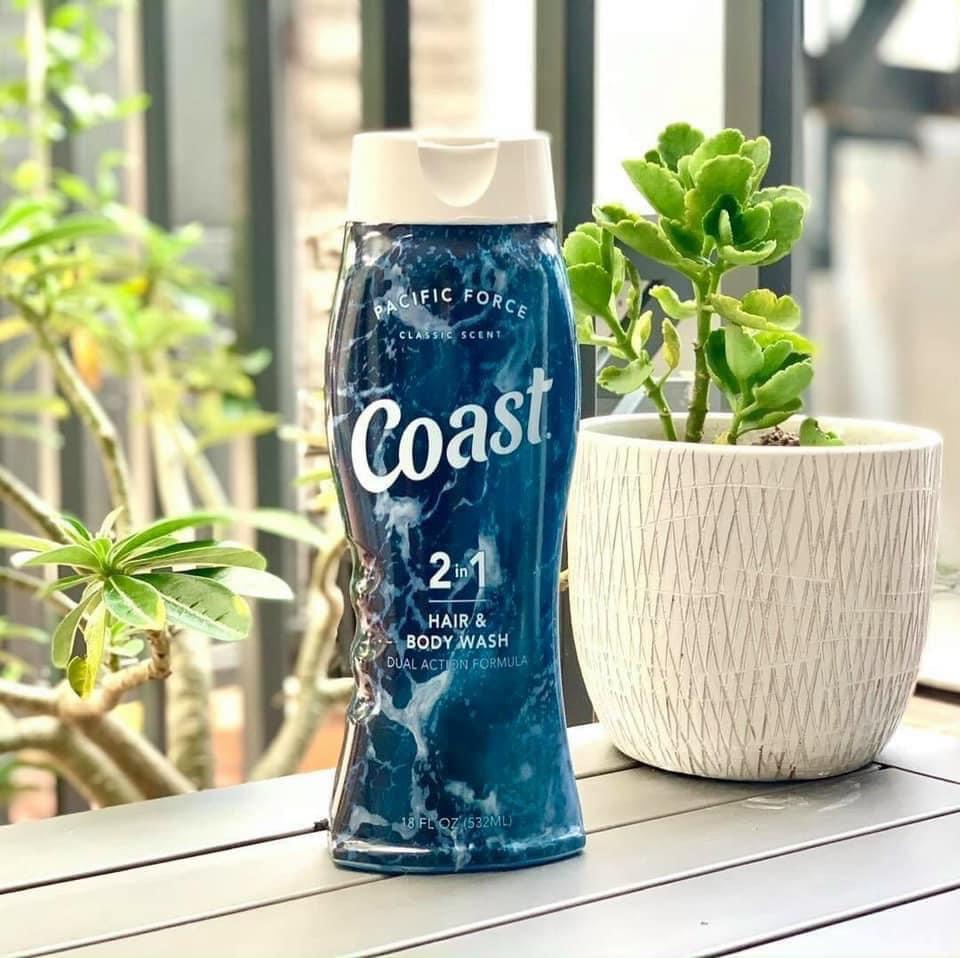 Dầu gội tắm 2 in 1 Coast Classic 532ml