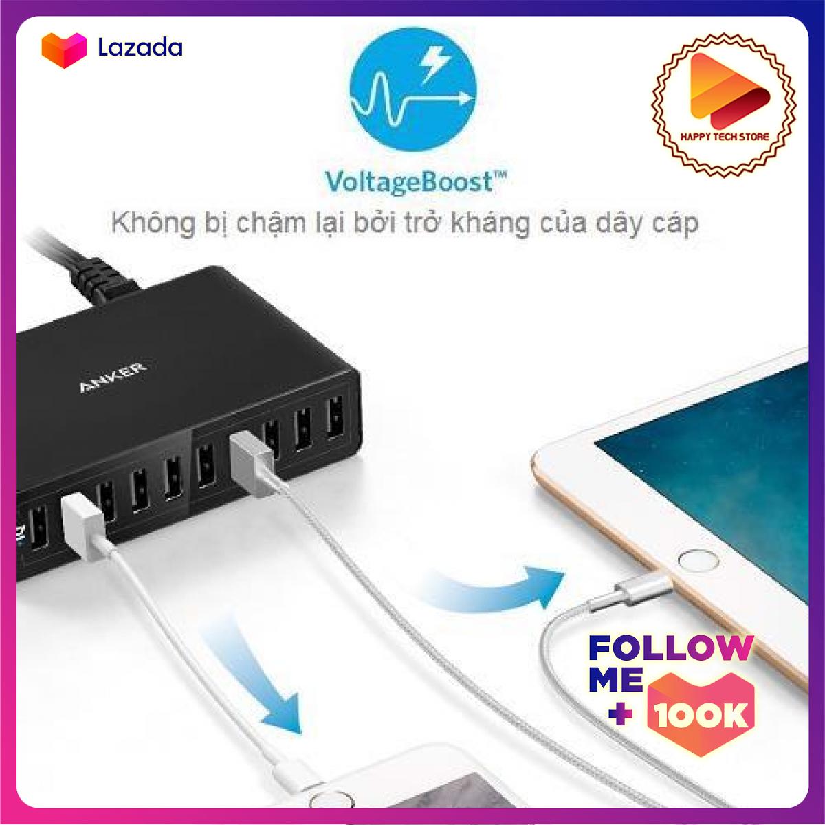Sạc Anker A2133 - 10 cổng, 60W