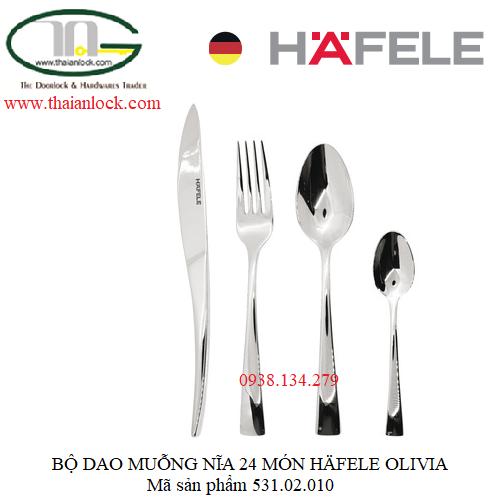 BỘ DAO MUỖNG NĨA 24 MÓN HAFELE OLIVIA 531.02.010