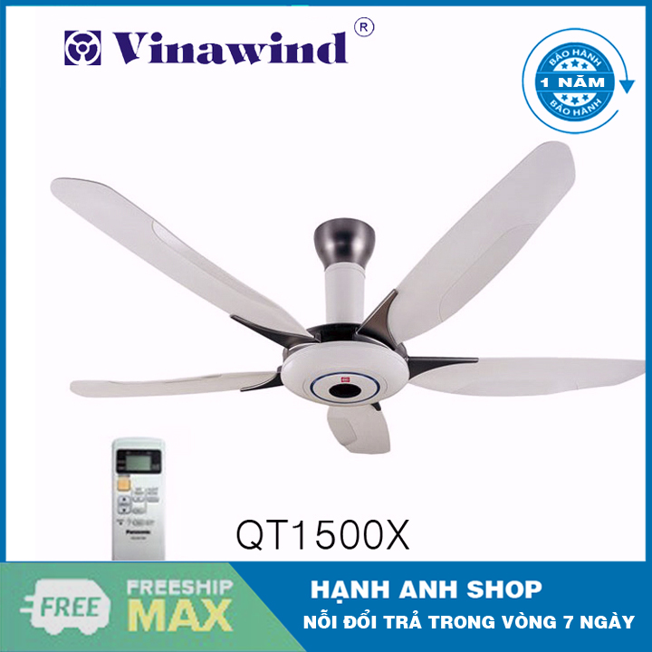 Quạt trần 5 cánh Vinawind QT 1500X