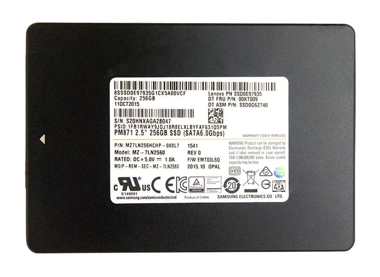 SSD Samsung PM871 256GB 2.5 Inch SATA 6.0 Gbps Solid State Drive