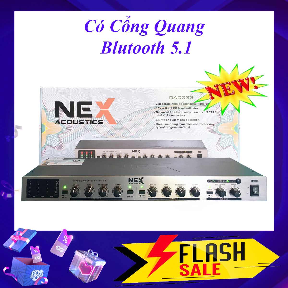Máy nâng tiếng hát NEX Acoustic DAC 233
