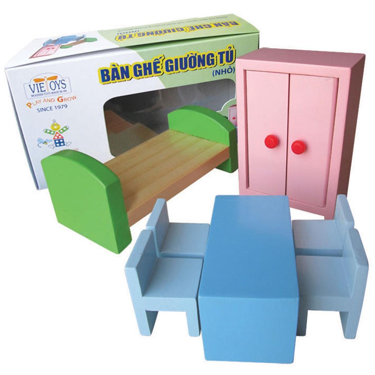 Bộ bàn ghế giường tủ nhỏ Viettoys VT3P-0153