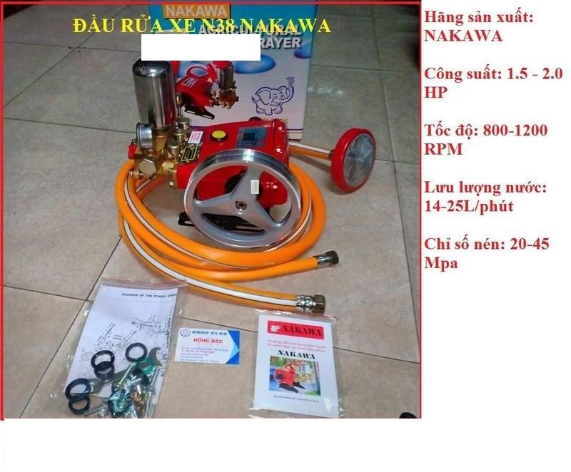 ĐẦU BƠM RỬA XE NAKAWA NK-38
