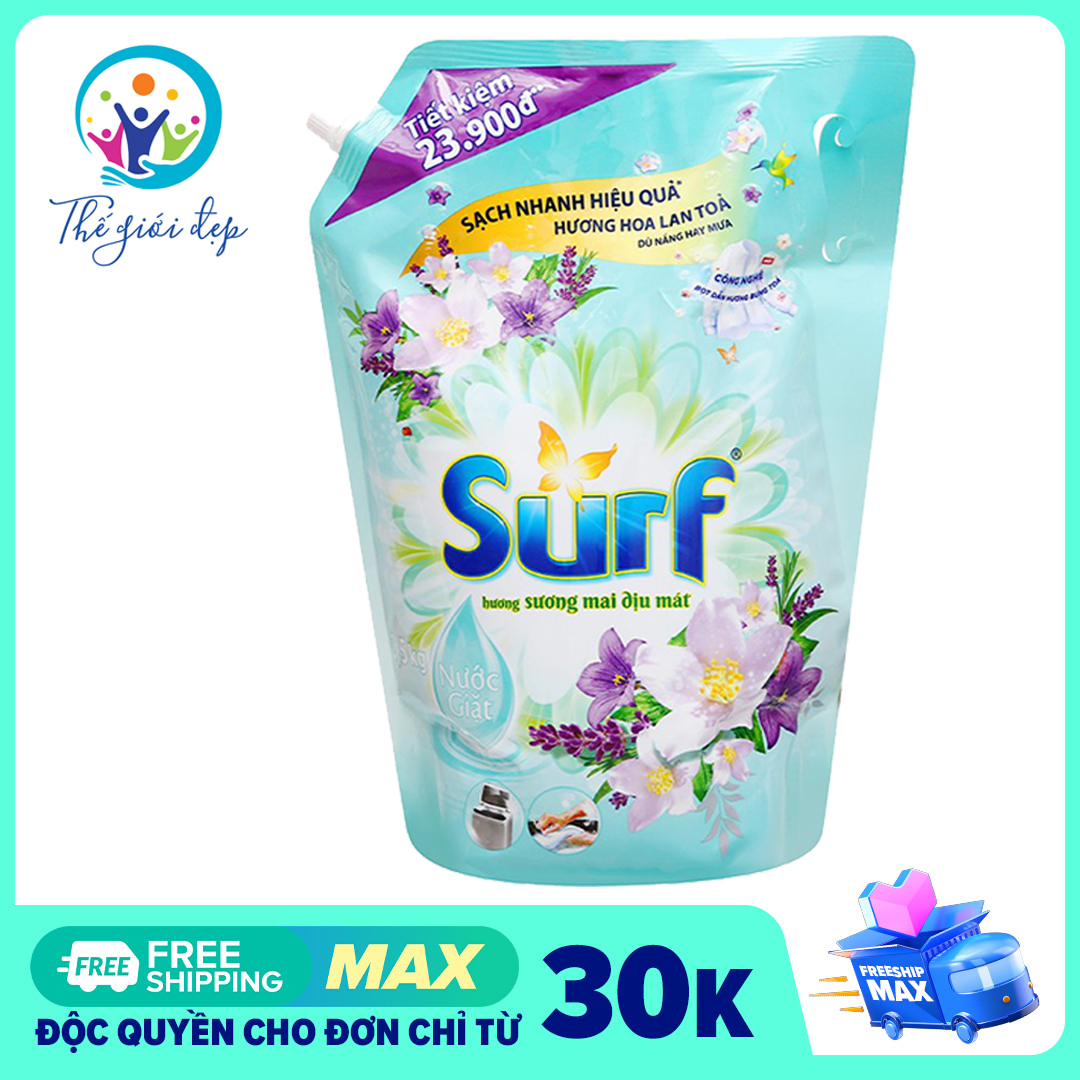 Nước giặt Surf sương mai dịu mát 3.5kg