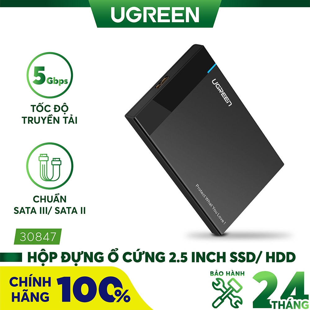 Hộp ổ cứng 2.5 hard disk box Ugreen 30847
