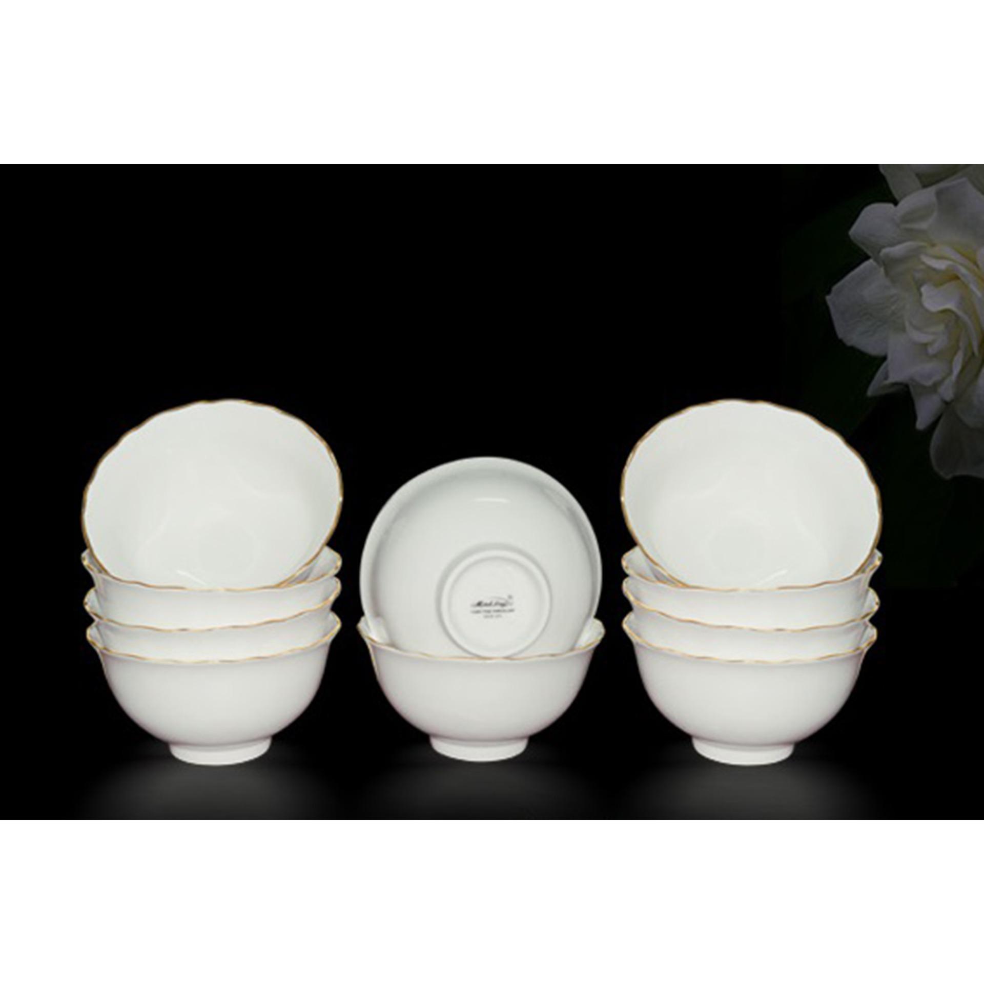CHÉN CƠM MINH LONG MẪU ĐƠN IFP CHỈ VÀNG 11.5CM