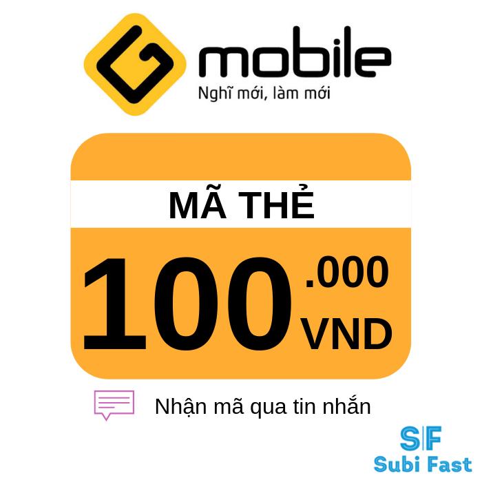 Thẻ cào Gmobile mệnh giá 50.000 đồng