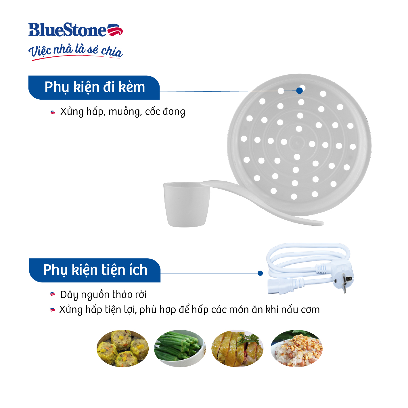 Nồi Cơm Điện BLUESTONE RCB-5561