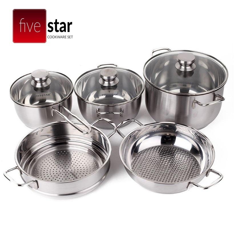Bộ nồi chảo Fivestars FS08CG1
