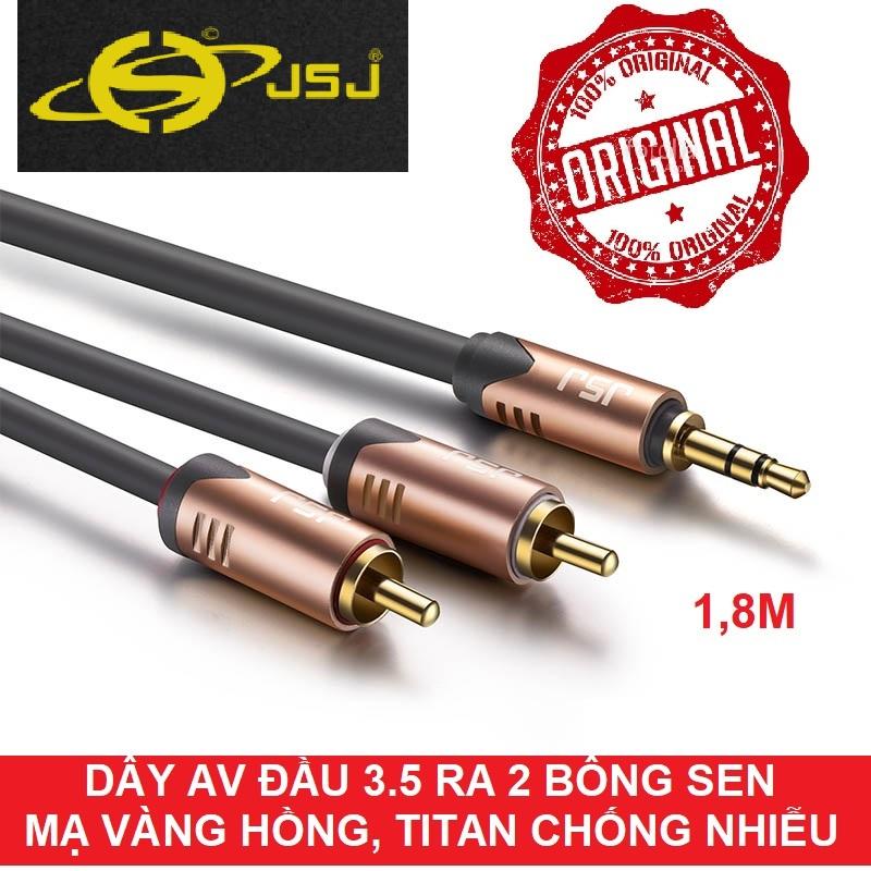 CÁP LOA JACK 3.5 RA 2 ĐẦU HOA SEN JSJ JA-3322