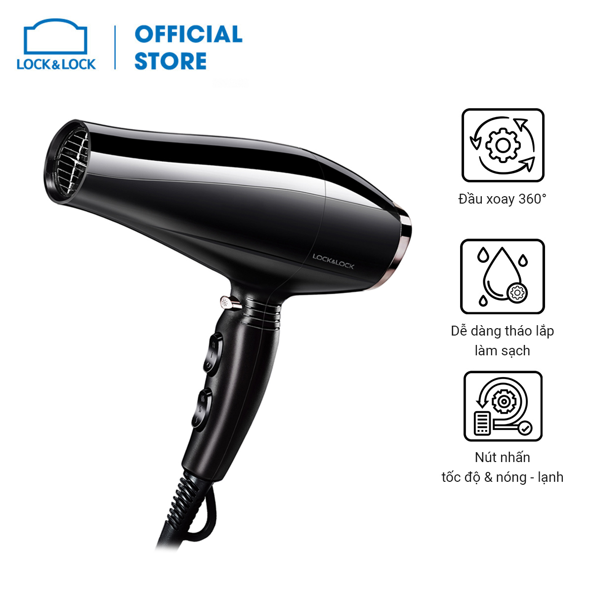 Máy sấy tóc Lock&Lock ENA146 2000-2300W