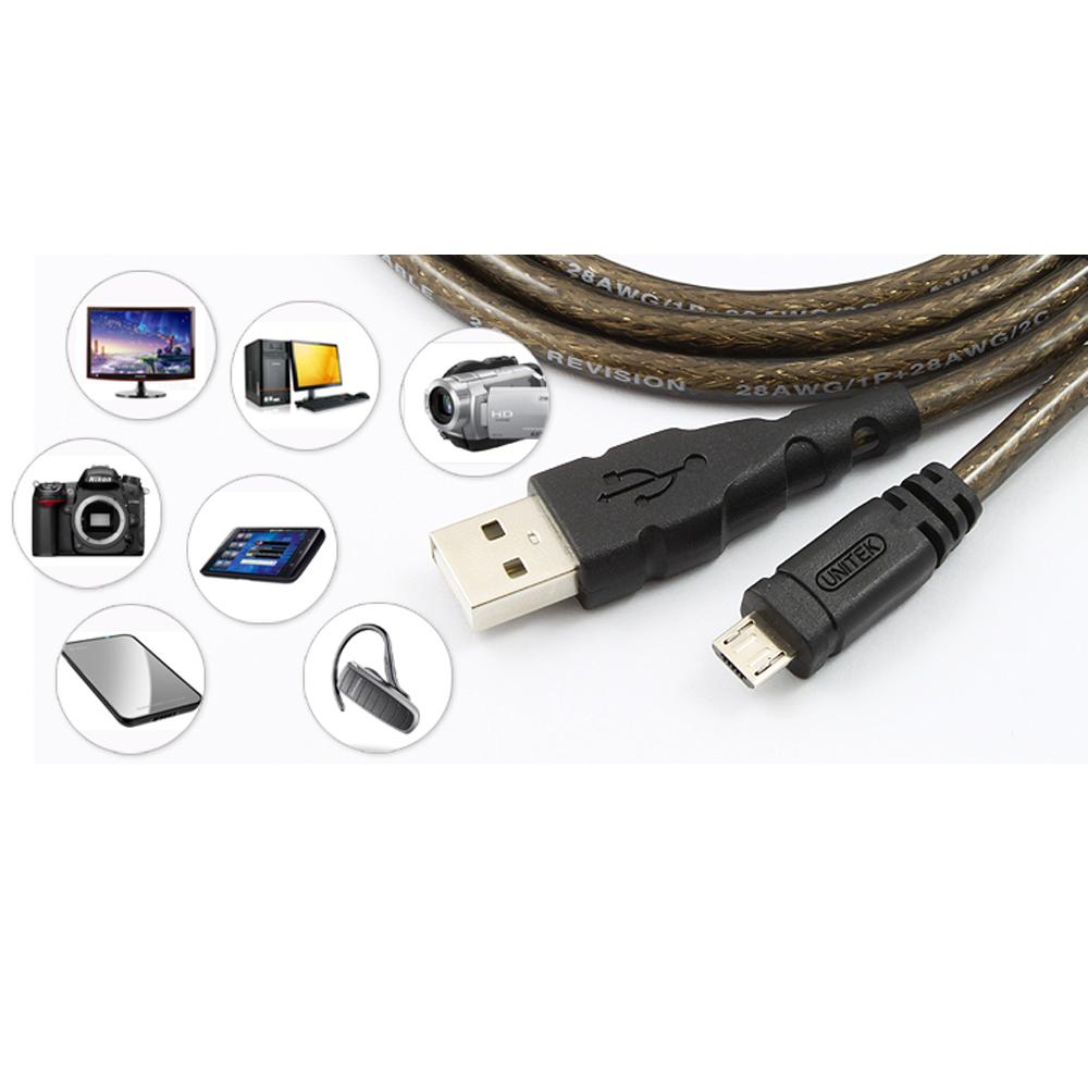 Cáp Micro USB Unitek Y-C434 - 1.5m