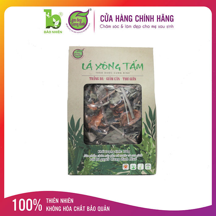 Lá xông thảo dược sau sinh Cung Đình 100g