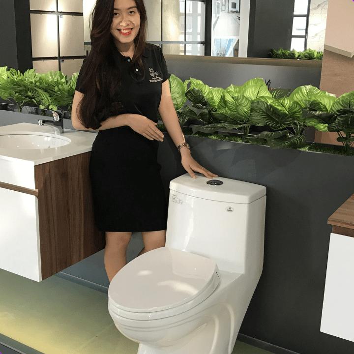 Bồn cầu Viglacera BL5 (BL-5) - 1 khối