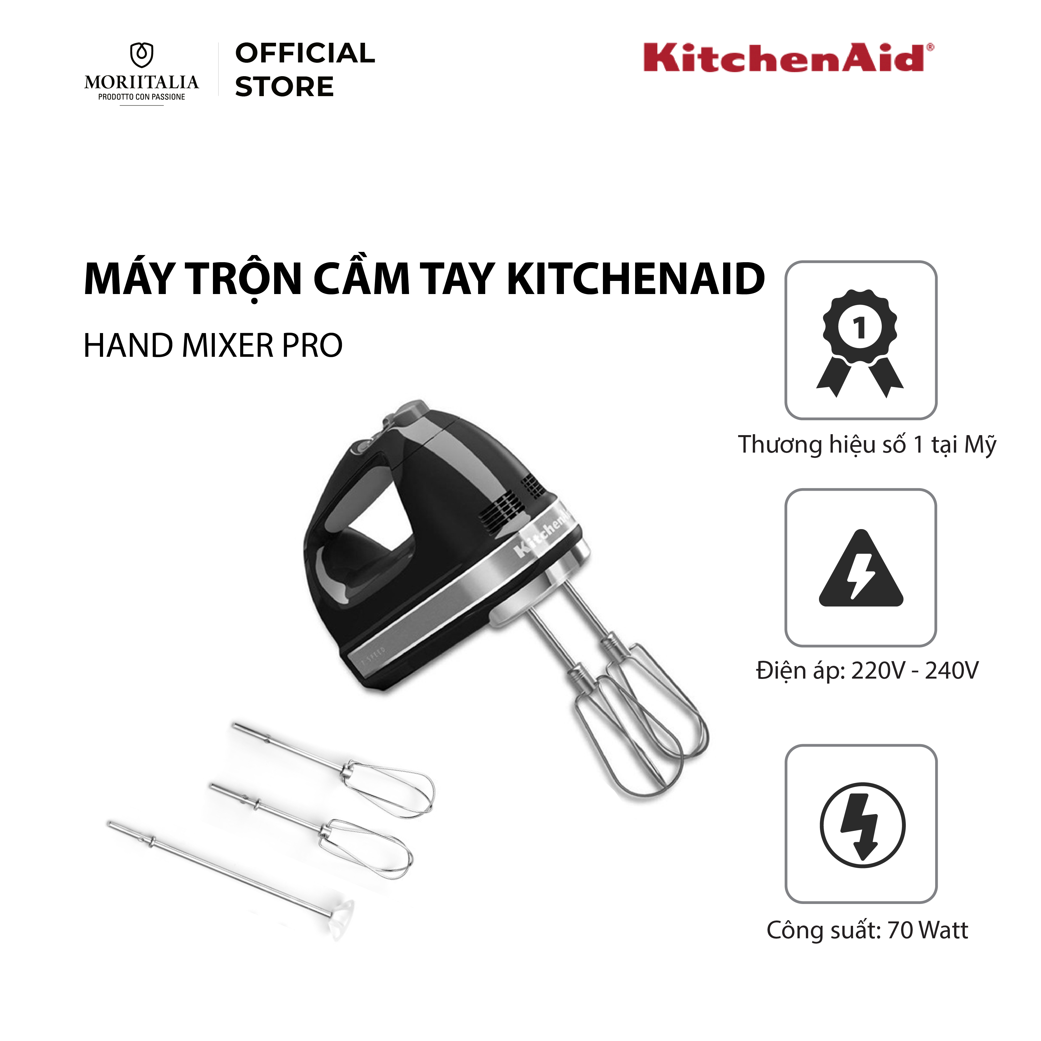 Máy đánh trứng KitchenAid 5KHM720AWOB
