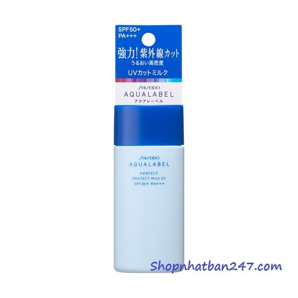 Kem chống nắng Shiseido Aqualabel White protect milk
