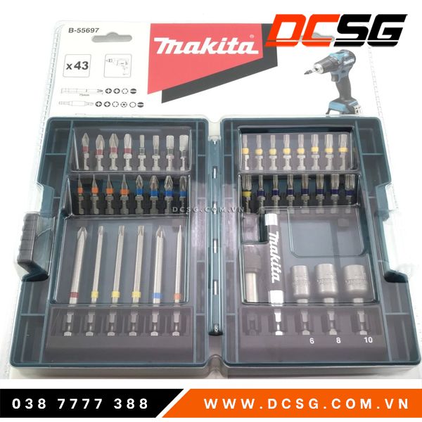 BỘ MŨI VÍT ĐA NĂNG MAKITA 43 CHI TIẾT B-55697