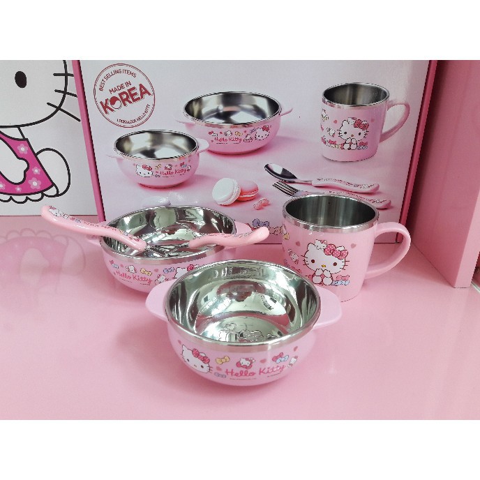 BỘ ĐỒ ĂN LOCK&LOCK HELLO KITTY LKT423S4