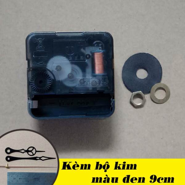 Nơi bán Bộ kim đen 9cm và Máy đồng hồ treo tường Taiwan kim giật M3288