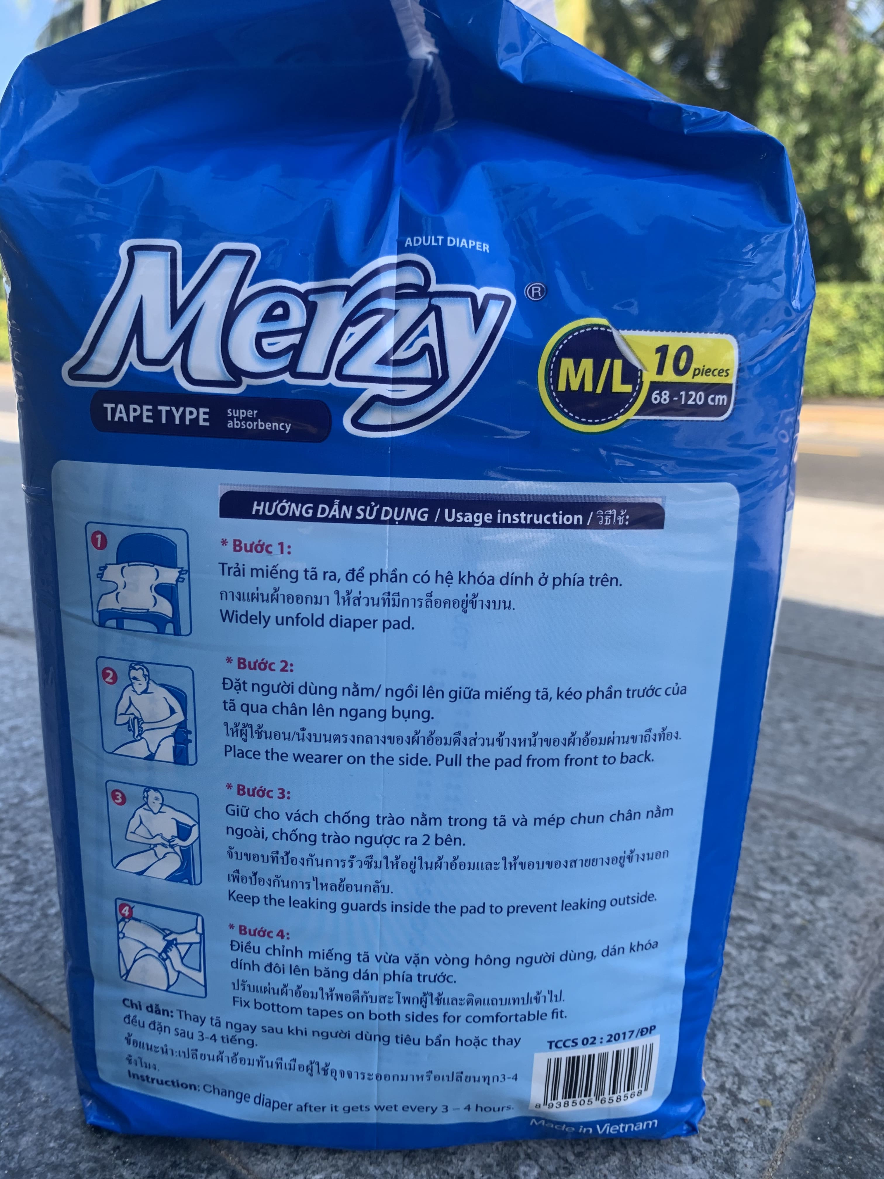 Bỉm dán Merzy dành cho người già