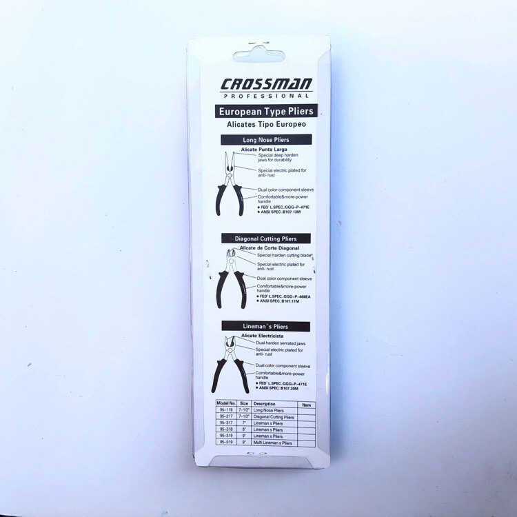 Kìm điện đỏ đen Crossman 95-317