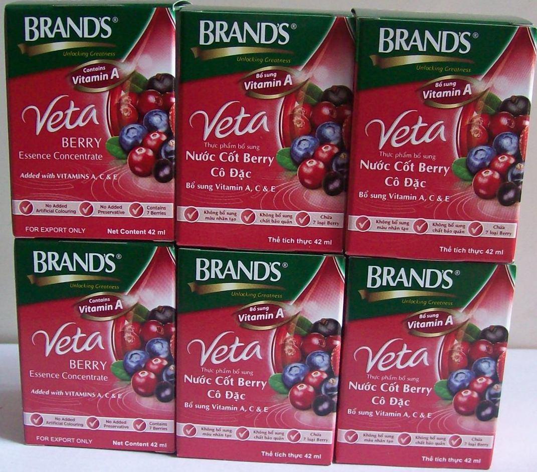 Nước cốt Brand's Veta Berry 42ml combo 24 hũ