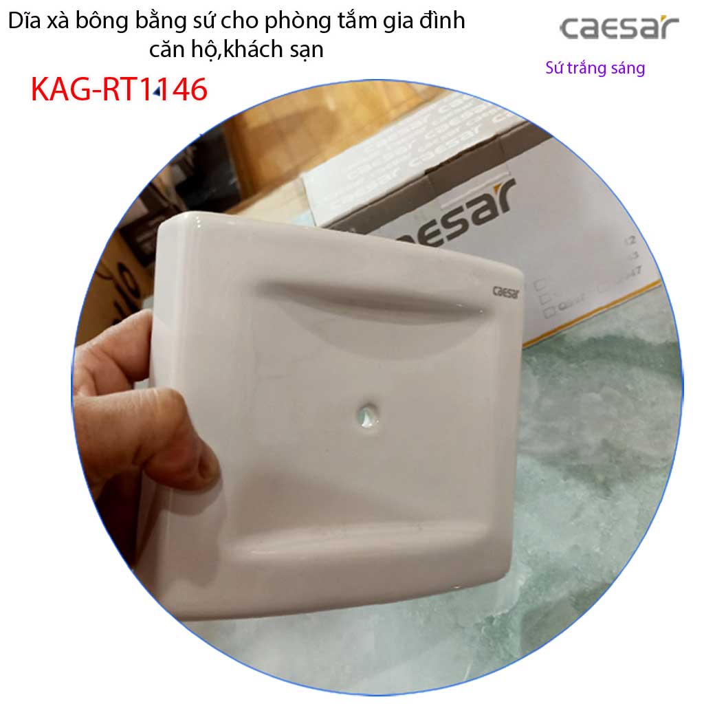 KỆ SỨ PHÒNG TẮM ĐỰNG XÀ BÔNG CAESAR KAG-RT1146