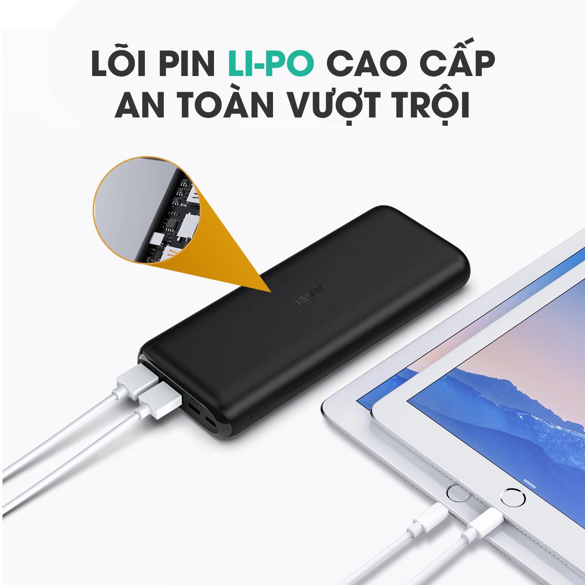 Pin Dự Phòng Aukey PB-XN20 20.000mAh
