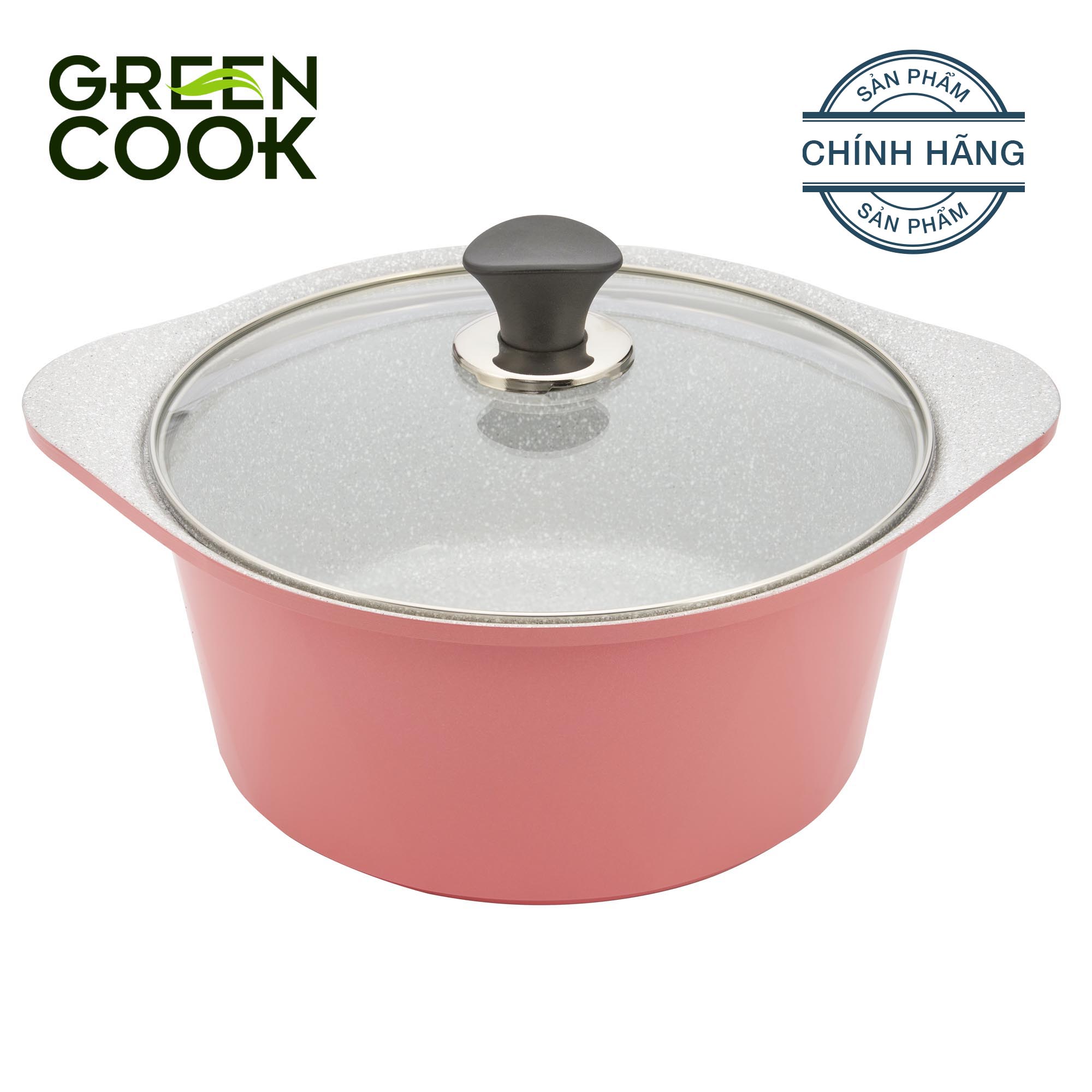 NỒI ĐÚC CHỐNG DÍNH GREEN COOK GCS02-24IH 24CM