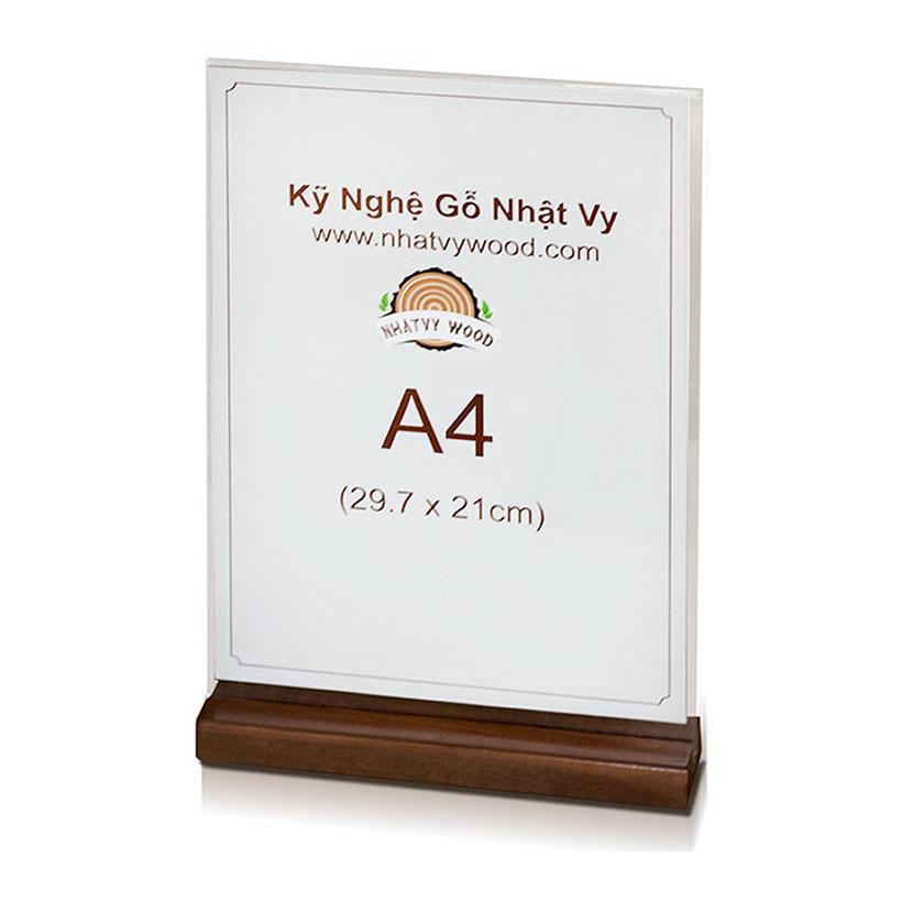 MENU MICA ĐỂ BÀN NHATVYWOOD A4-NV4102